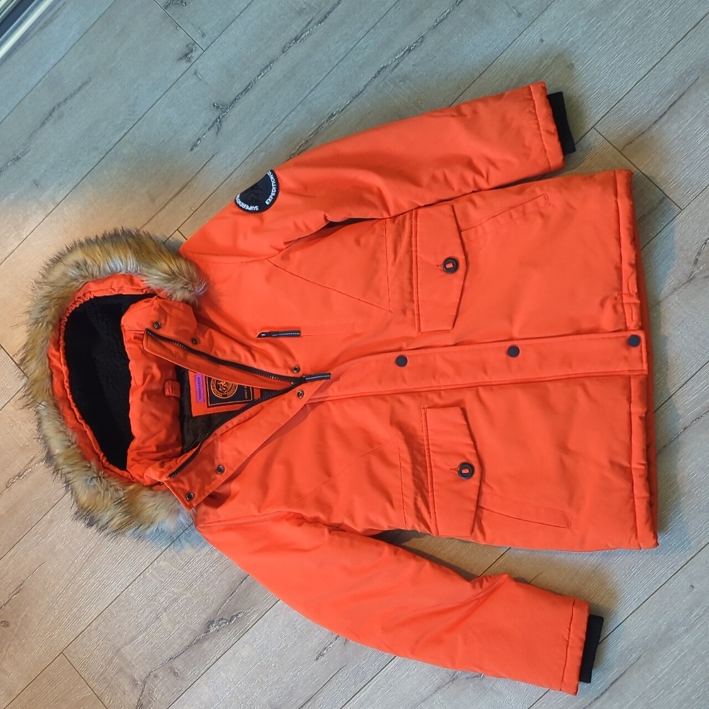 Superdry Everest Neon Orange Parka ❤️